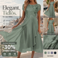 🛒 50% RABATT NU! 👗 Fashionabel tyllklänning med rund hals – Mjukt material & elegant snitt – Idealiskt för fest och vardagsutflykt 💖