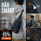 🎒✨ Vattentät crossbody-väska med flera fickor – smart förvaring, justerbar rem, hörlursuttag 🌧️